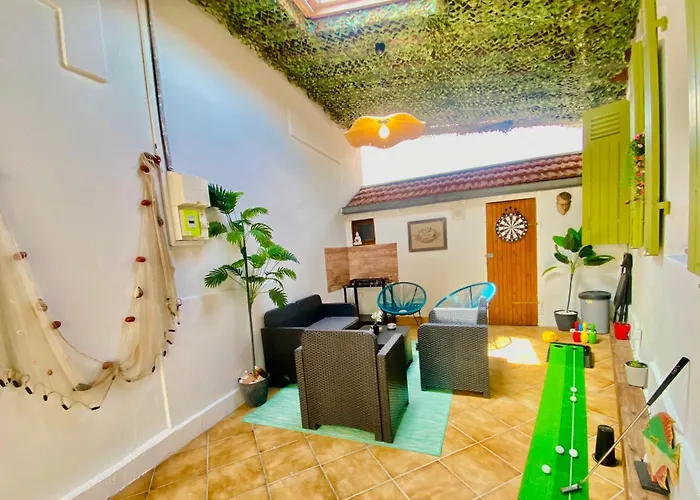 بيت للعطل Maison Proche Plage Et Centre Ville, Climatisee Avec Menage, Draps Et Serviettes Inclus